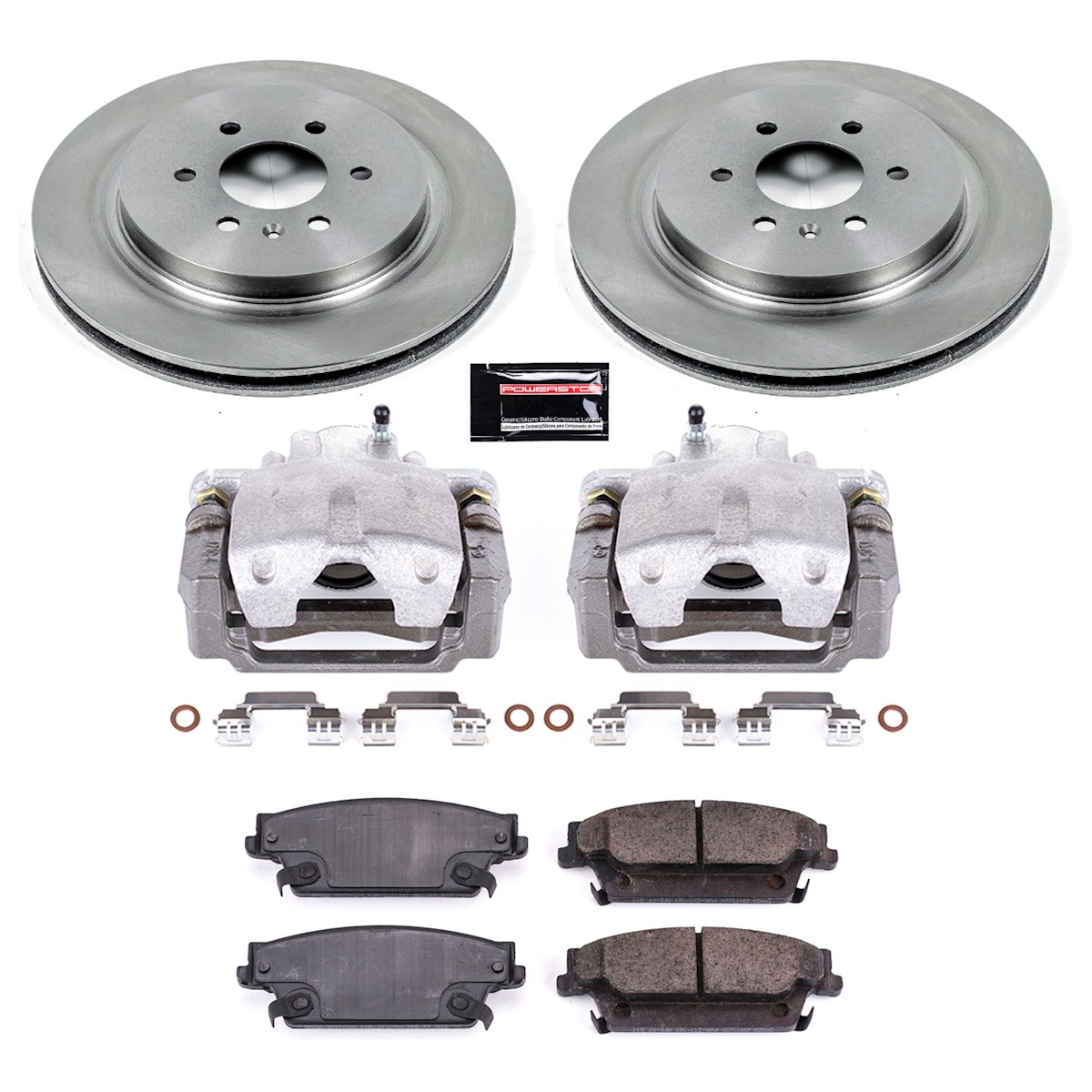 KCOE4568 Powerstop Brake Kit With Calipers 2-Wheel Set Rear for Cadillac SRX