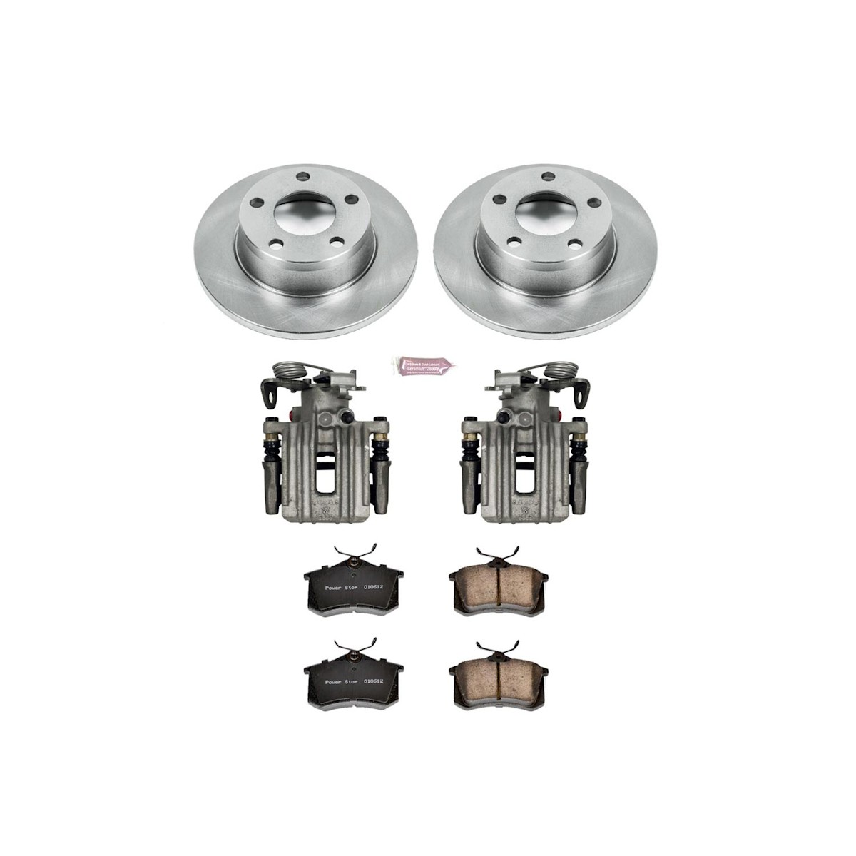 KCOE940 Powerstop 2-Wheel Set Brake Kit With Calipers Rear for Allroad Quattro