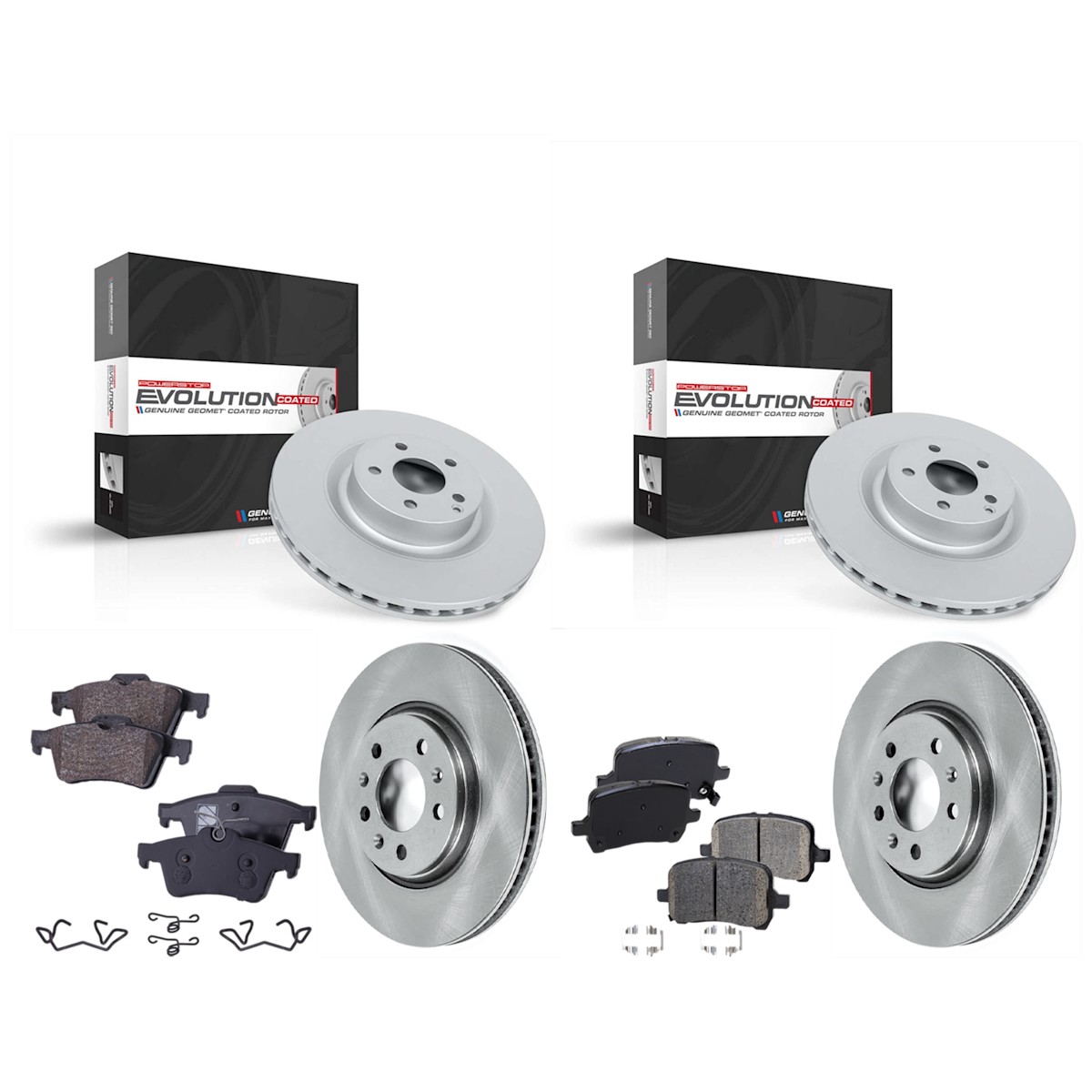 KIT-092921-2379 Sure Stop Brake Disc and Pad Kits 4-Wheel Set Front & Rear