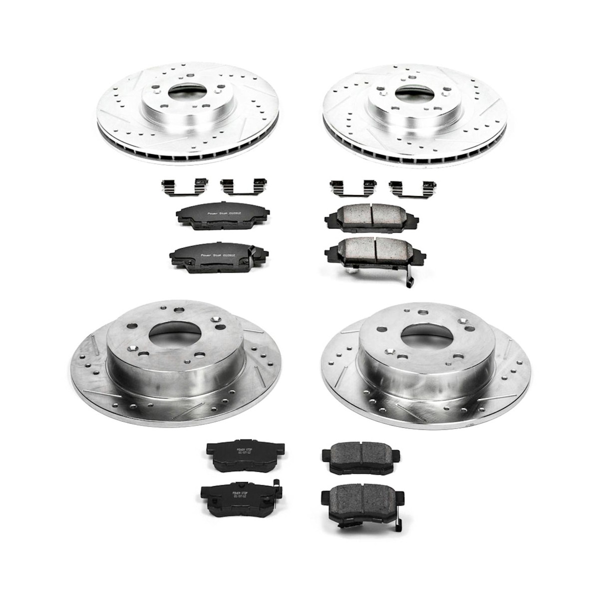 K2441 Powerstop 4-Wheel Set Brake Disc and Pad Kits Front & Rear for Acura RSX