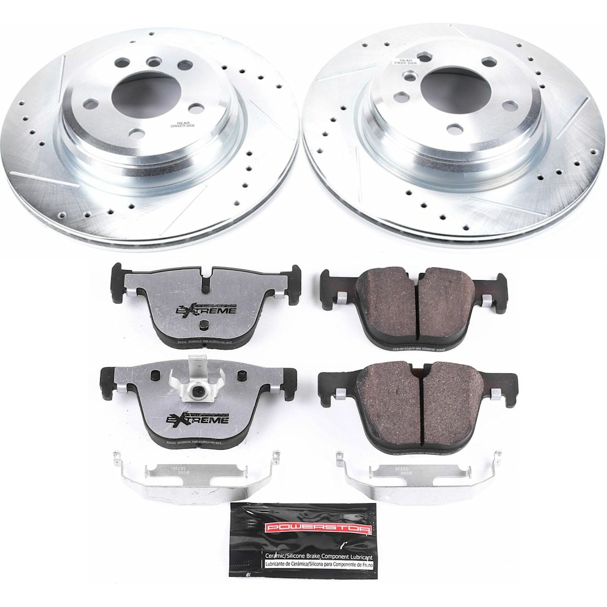 K6667-26 Powerstop Brake Disc and Pad Kits 2-Wheel Set Rear for 330 328 BMW 440i