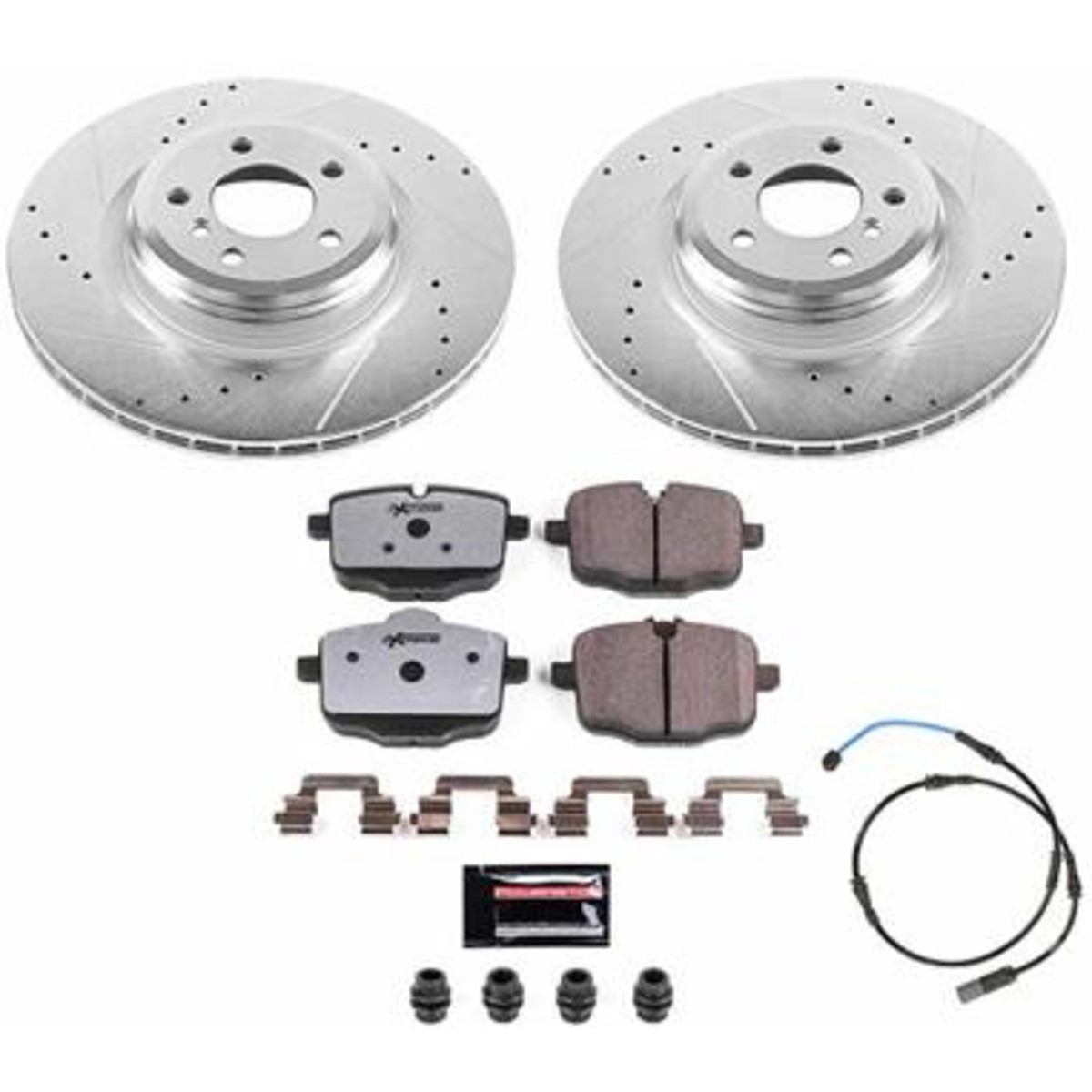 K8775-26 Powerstop Brake Disc and Pad Kits 2-Wheel Set Rear for BMW 2015-2019