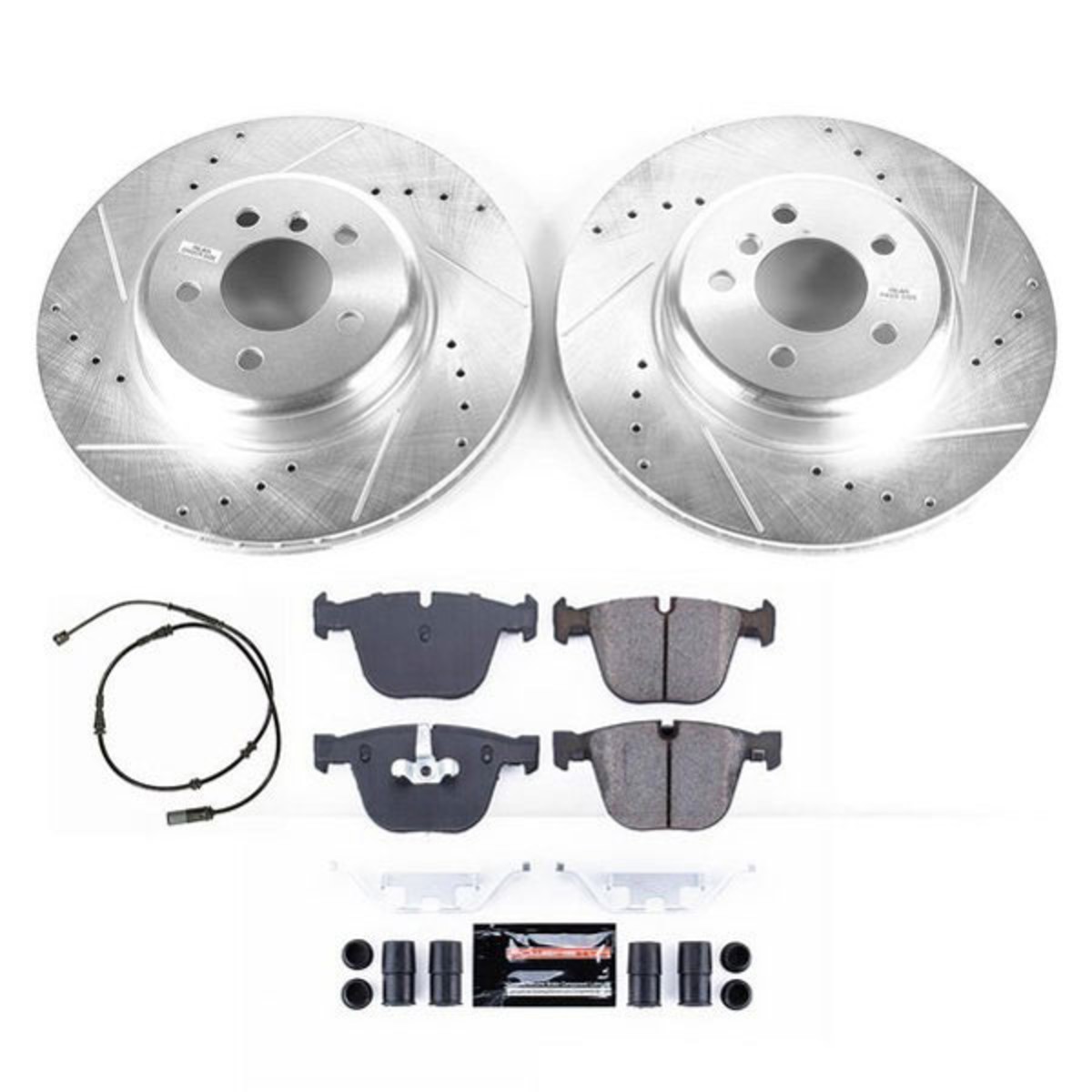 K8848 Powerstop Brake Disc and Pad Kits 2-Wheel Set Rear for 740 BMW 740i 740Li