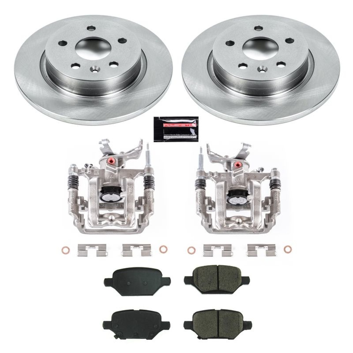 KCOE8488 Powerstop 2-Wheel Set Brake Kit With Calipers Rear for Chevy Trax 18-19