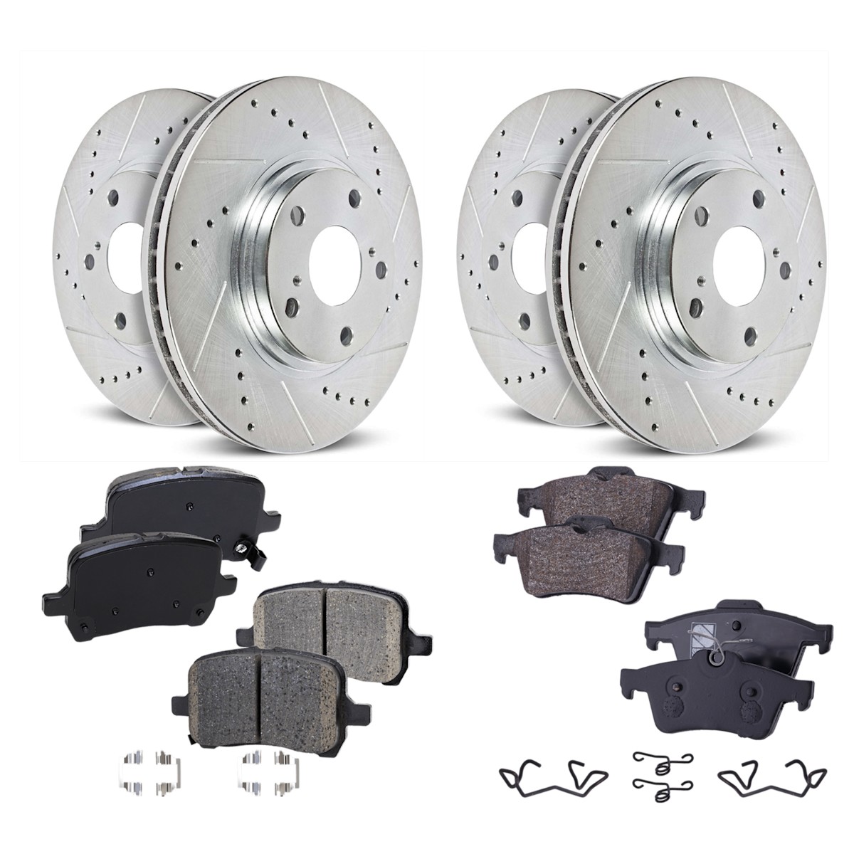 KIT-092921-2383 Sure Stop Brake Disc and Pad Kits 4-Wheel Set Front & Rear