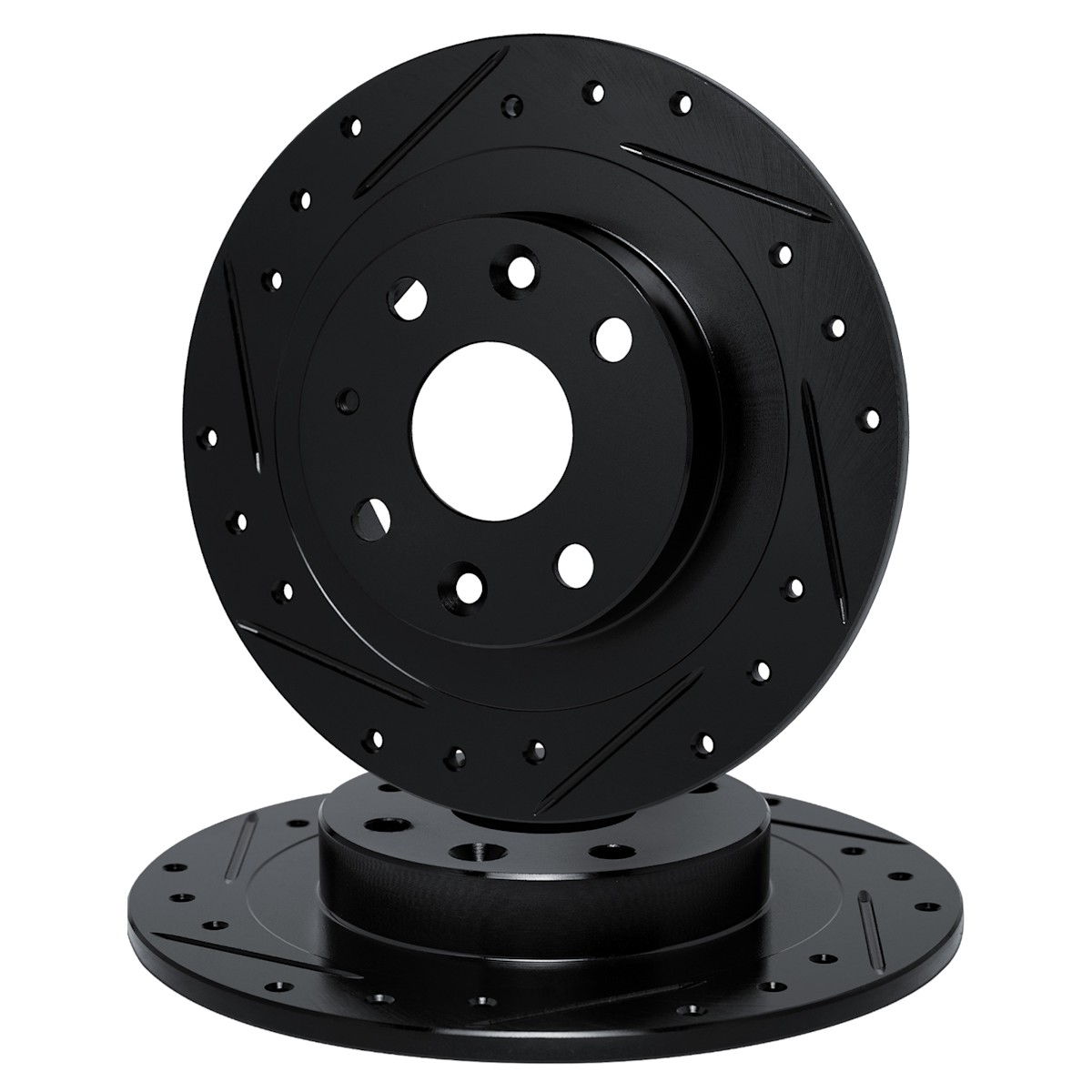 WHPN1-20024 R1 Concepts 2-Wheel Set Brake Discs Rear for Mark 10 Jaguar XJ6 XJS