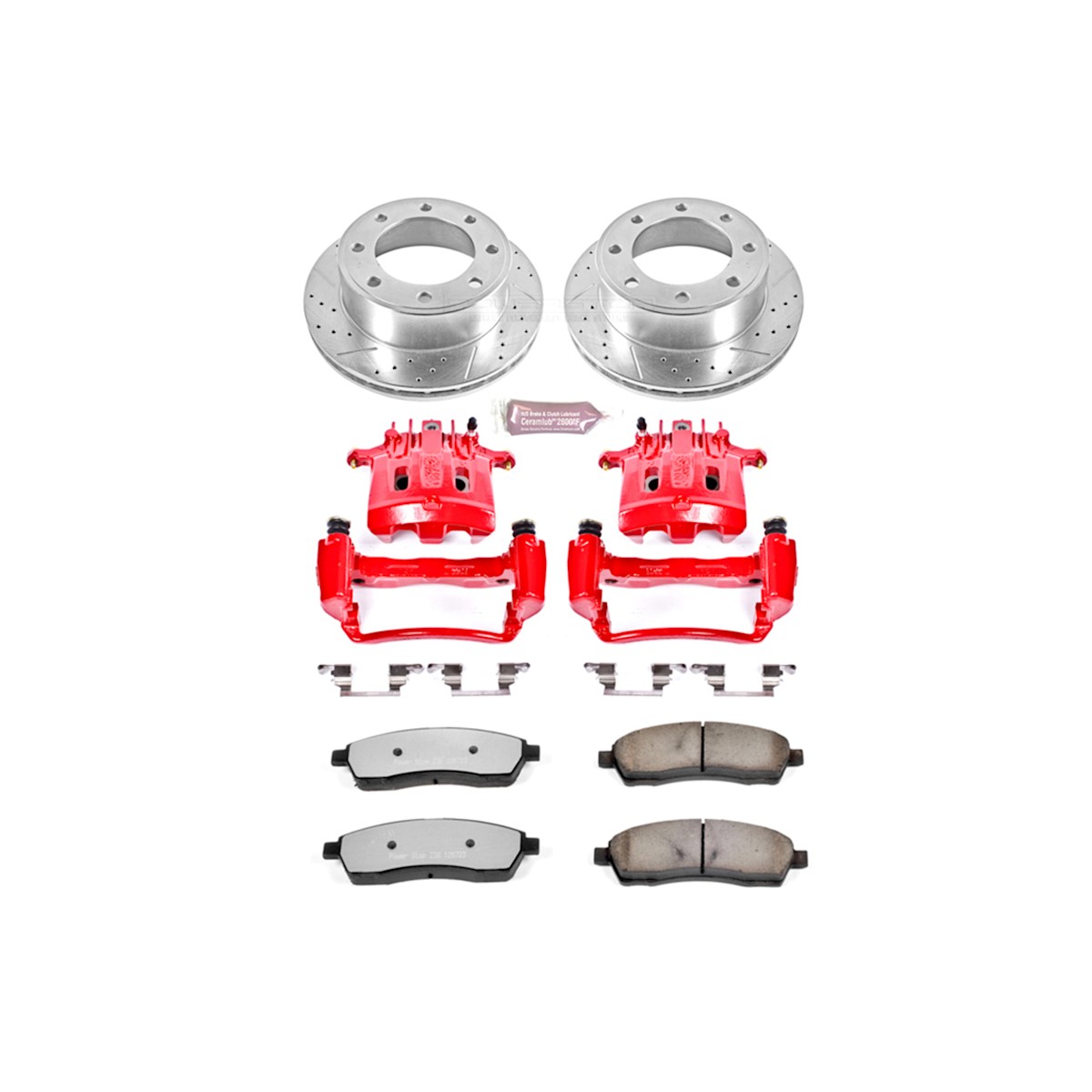 KC1890-36 Powerstop Brake Kit With Calipers 2-Wheel Set Rear for F250 Truck F350