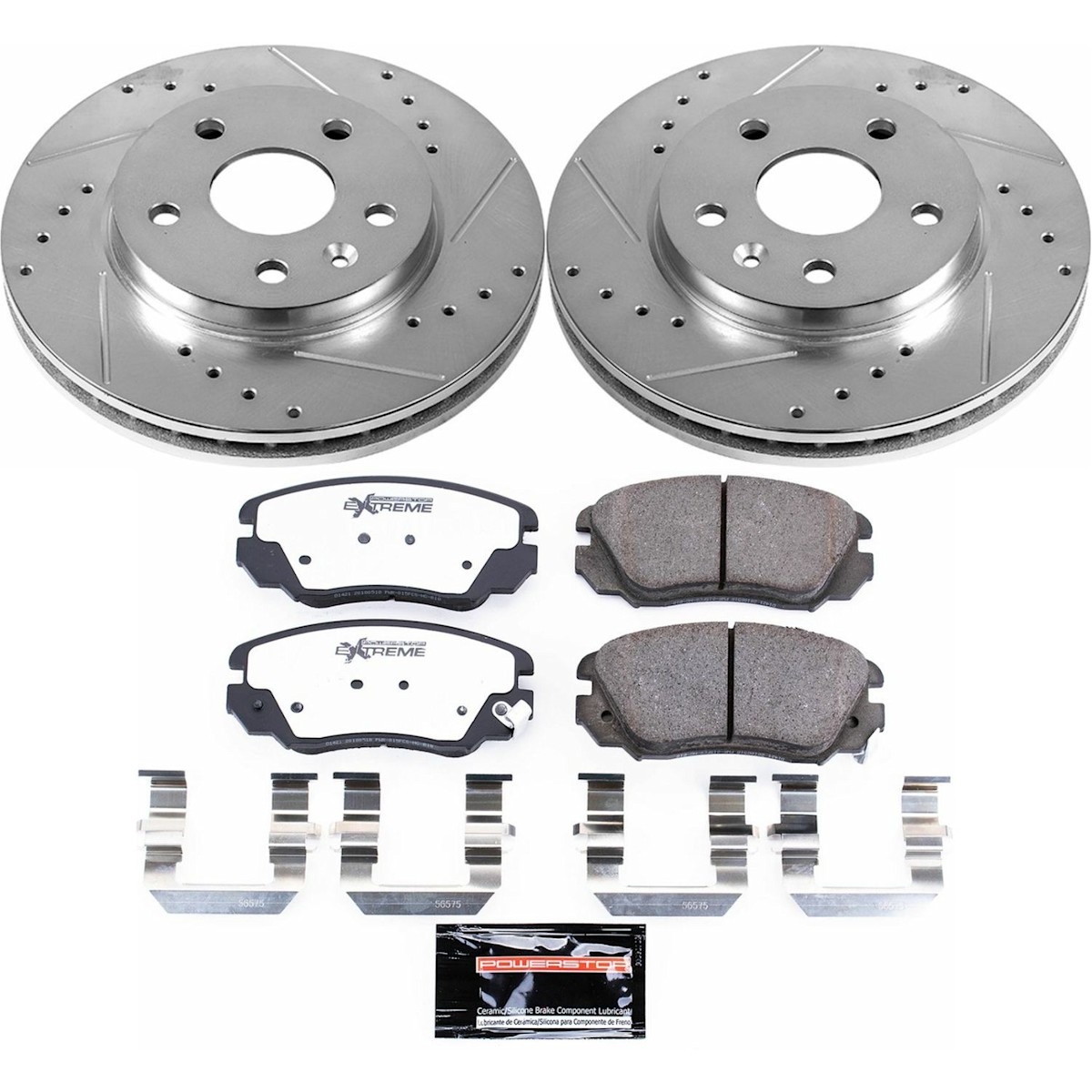 K5522-26 Powerstop 2-Wheel Set Brake Disc and Pad Kits Front for Chevy Regal 9-5