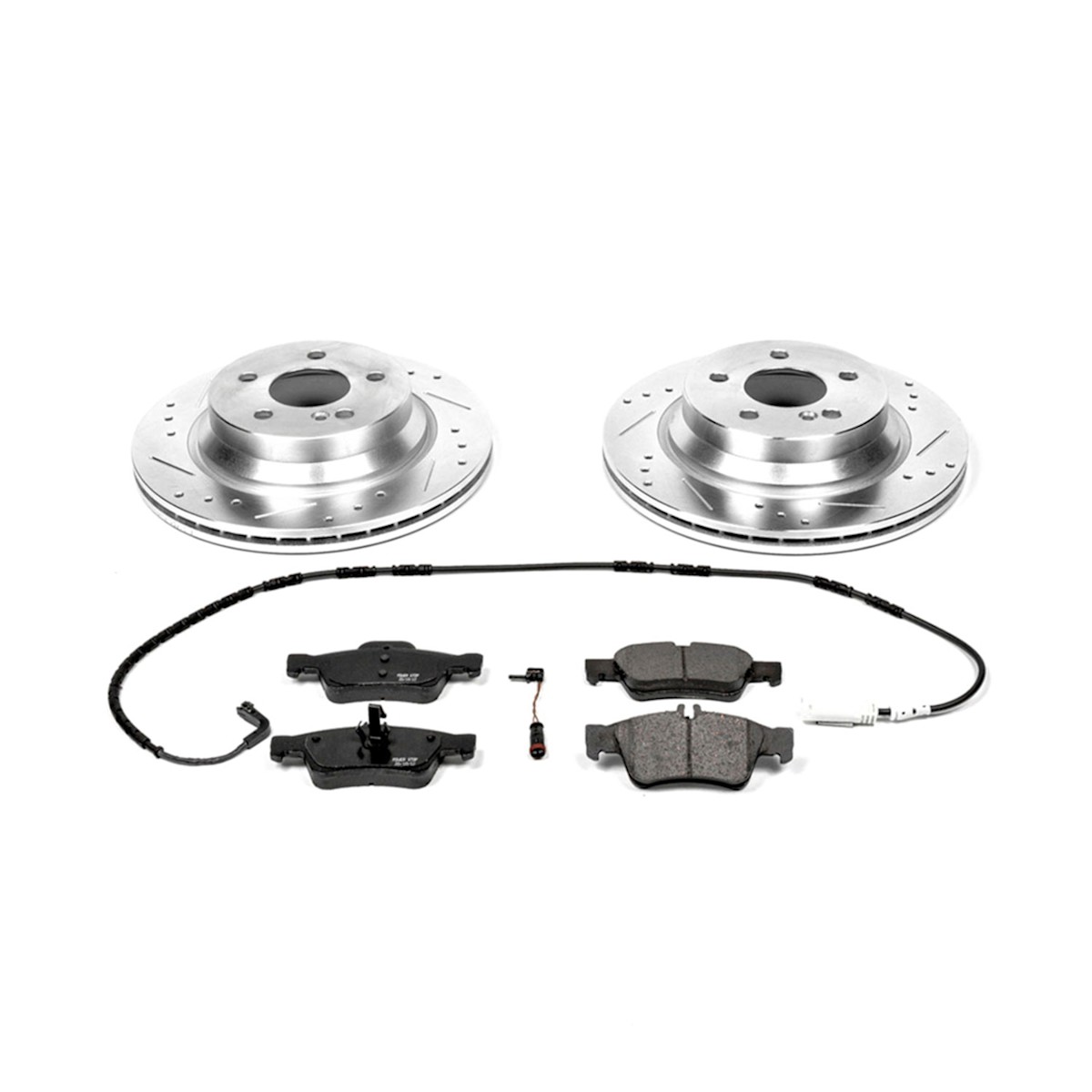 K5322 Powerstop Brake Disc and Pad Kits 2-Wheel Set Rear for MB Mercedes E Class