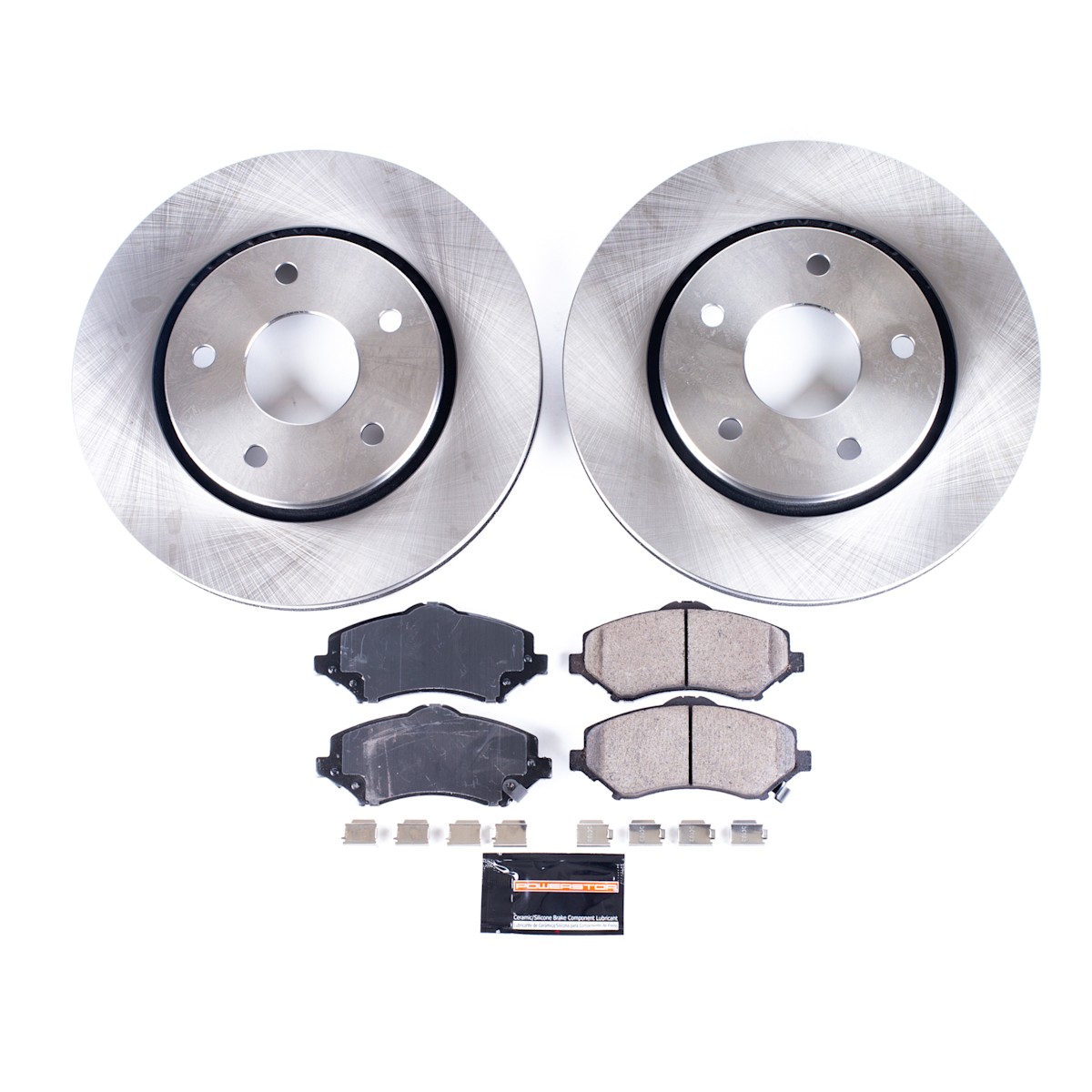 KOE3118 Powerstop 2-Wheel Set Brake Disc and Pad Kits Front for VW Grand Caravan