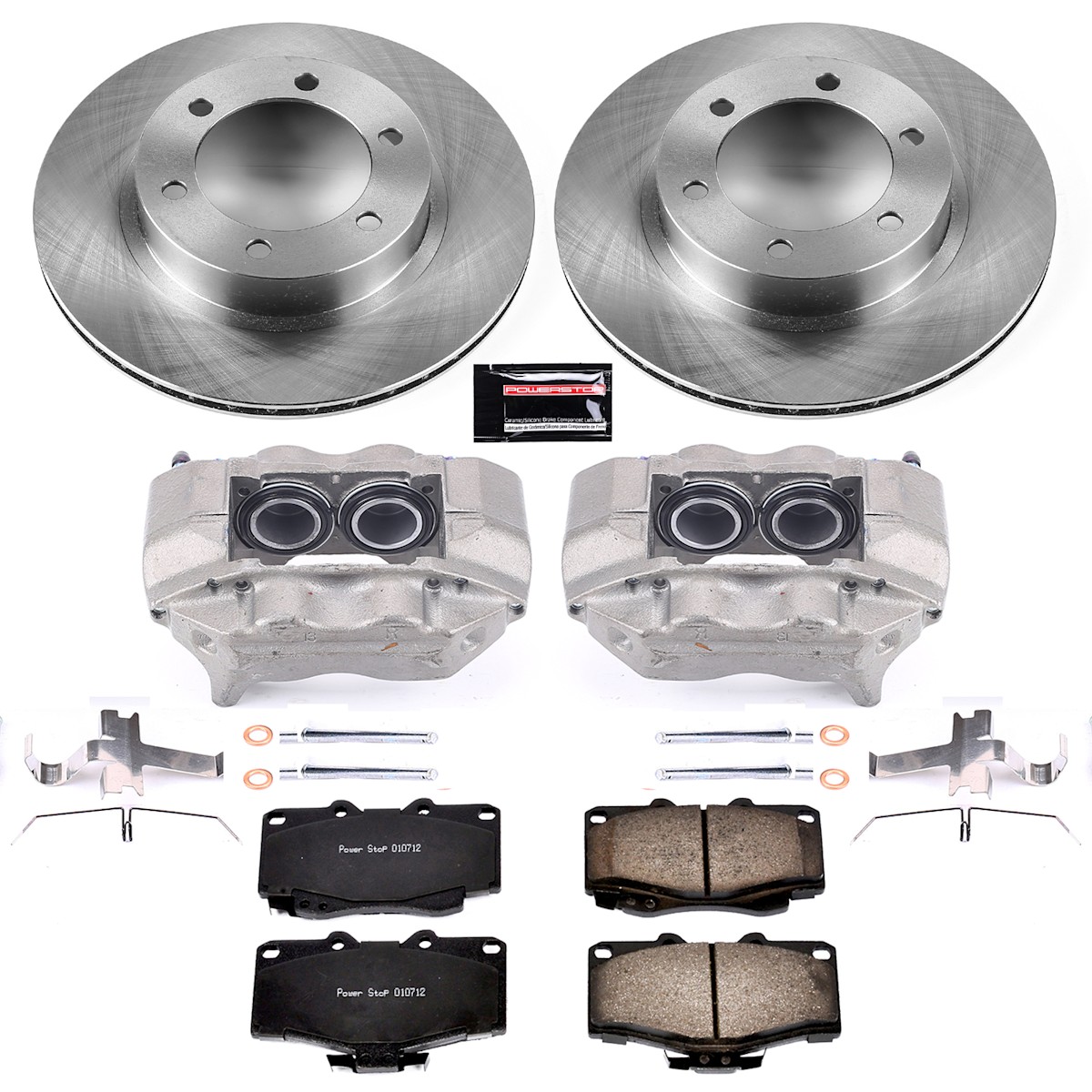 KCOE1236 Powerstop 2-Wheel Set Brake Kit With Calipers Front for 4 Runner Tacoma