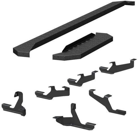 ARIES 2558053 AscentStep Black Steel 5-1/2 X 75-Inch Truck Running B